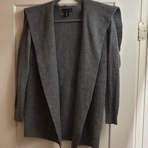 Willi Smith Gray Merino Wool Cardigan